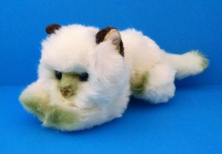 Russ Berrie Yomiko Siamese Kitty Blue Eye Cat 8 Plush Stuffed Animal Cream&brown