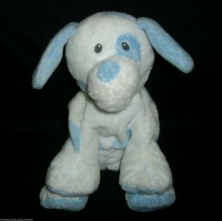 7 " Ty Pluffies Love To Baby Blue Pups Puppy Dog Stuffed Animal Plush Sewn Eyes