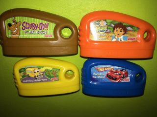 4 Fisher Price Smart Cycle Games Hot Wheels,  Scooby - Doo,  Go Diego Go,  Adventure