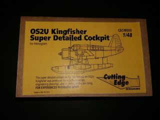Os2u Kingfisher Detailed Cockpit 1:48 Cutting Edge Cec48300