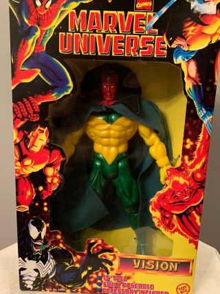Marvel Universe Toy Biz 1997 Action Figure,  Avengers,  Vision 10 Inch Figure