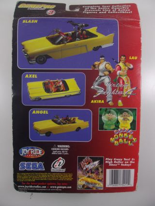 Sega Crazy Taxi 2 Action Figure & Yellow Car Gamepro Joyride Studios MOC Toy 2