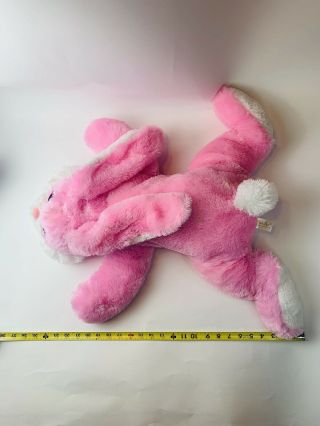 Dan Dee Pink/ White Bunny Rabbit 26” Long Laying Stuffed Plush  2
