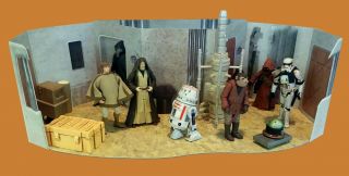 Prototype Mos Eisely Alley Playset for Hasbro Kenner Retro Star Wars Figures 2