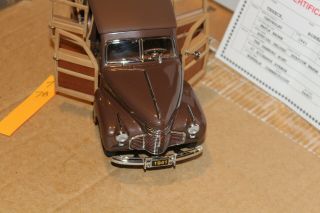 T78 Danbury 1941 Chevrolet Special Deluxe Station Wagon 1:24 Brown Title LE 3