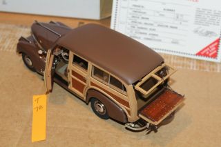 T78 Danbury 1941 Chevrolet Special Deluxe Station Wagon 1:24 Brown Title LE 5