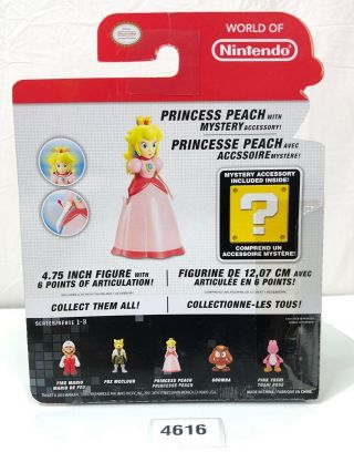 World Of Nintendo Mario PRINCESS PEACH Figure 4 