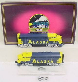Mth 20 - 2128 - 1 Alaska F3 Aa Diesel Locomotives With Ps Ex/box