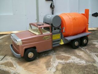 Vintage Pressed Steel 1959 Marx Allstate Sears Cement Mixer Truck - U.  S.  A.
