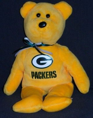 Ty Green Bay Packers The Bear Beanie Baby - No Hang Tag