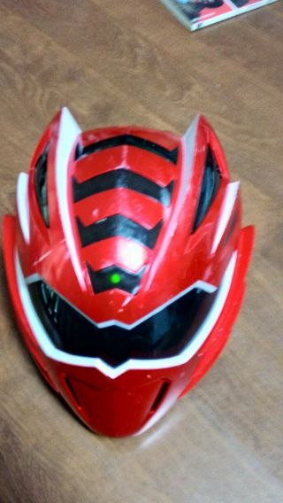 2008 Power Rangers Jungle Fury Red Ranger Costume Mega Mission Helmet Bandai