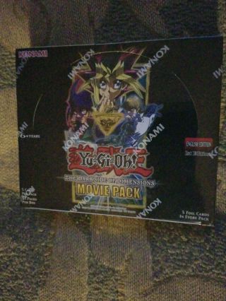 Yugioh 1st Edition The Dark Side Of Dimensions Movie Pack Booster Box