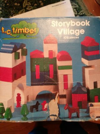 T.  C.  Timber Vintage Village Storybook Village 50 - 6550 Hardwood Maple Painted