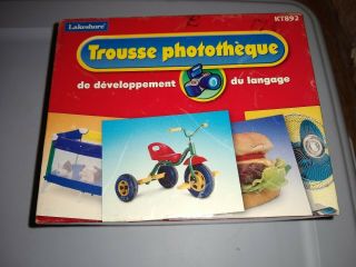Lakeshore Trousse French Flash Cards Over 250 Photo Language Development KT892 2