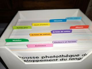 Lakeshore Trousse French Flash Cards Over 250 Photo Language Development KT892 3