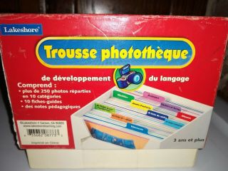 Lakeshore Trousse French Flash Cards Over 250 Photo Language Development KT892 4