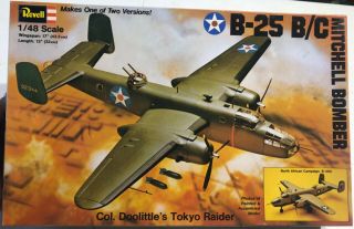 Revell B - 25 B/c Mitchell Bomber Col.  Doolittles Tokyo Raider 1/48 Open