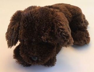 Ty Classic Nuzzle Dark Brown Puppy Dog 2010 No Hang Tag