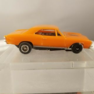 1967 Chevelle Fray Style Practice Aurora Chassis Car HO scale slot car T - jet 4