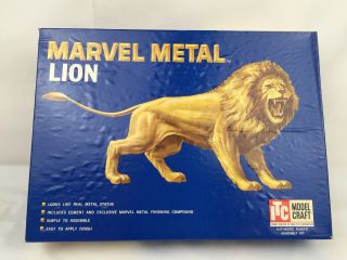 IDEAL ITC MODEL CRAFT 1960 MARVEL METAL LION MODEL KIT UNBUILT COMPLETE 4