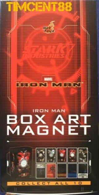 Ready Hot Toys Iron Man Box Art Magnet Set Of 10