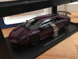 1/18 Scale Auto Art Lamborghini Murcielago Sv Purple Read