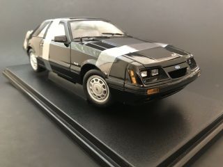 1986 Ford Mustang Gt 5.  0 Coupe Black Welly 1/18 Hard To Find “ Read”