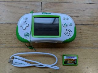 Leap Frog Leapster Explorer Green System with Magic School Bus Dinosaurs Game 2