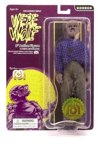 Mego Horror The Face Of The Screaming Werewolf 8 " Action Figure (outfit)