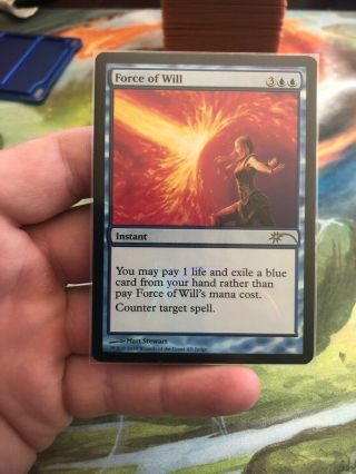 Mtg Judge Promo Force Of Will Foil