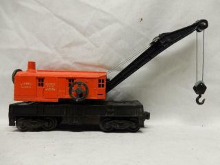 Rare Early 1955 Lionel Unumbered 6560 Bucyrus Erie Operating Crane Car,  C - 7 Excl
