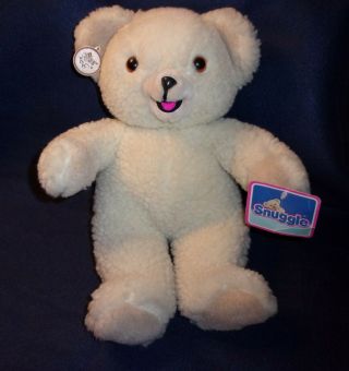 1986 Russ Snuggle Teddy Bear Softener Plush Stuffed Sherpa Lever Bros 15 " Korea