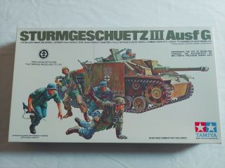 Tamiya 1:35 Ww Ii German Sturmgeschuetz Iii Ausf G Tank Kit Mm - 114a