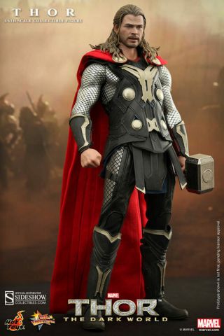 Marvel Hot Toys Thor The Dark World 1/6 Scale Figure Mms224 Chris Hemsworth
