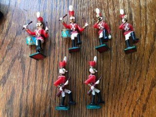 6 Wilton Babes In Toyland Plastic Soldiers Disney,  1960’s Cake Topper