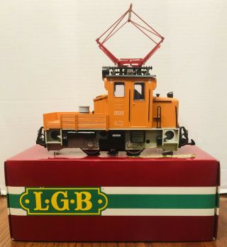 Lgb Lehmann G Scale Track Maintenance Electric Switcher Locomotive 2033 Train