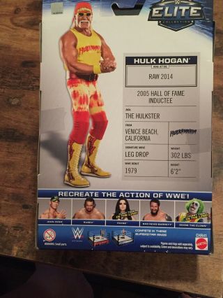 WWE HULK HOGAN Elite Figure Series 34 Boa Hulkamania Hollywood NWO Mattel 2