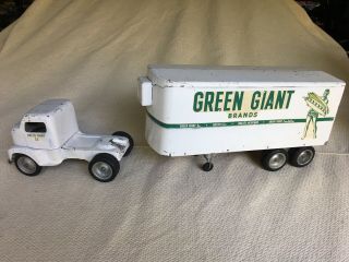 Vintage Tonka Green Giant Semi Truck And Traiker.