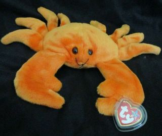 Ty Beanie Buddy Digger The Orange Crab Plush Stuffed Animal 1999 Mwmt