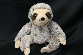 Dandee Plush Sloth Soft Brown Stuffed Animal Toy 11 " Sitting