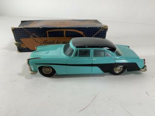 Vintage Jo - Han 1956 Desoto Fireflite Friction Promo Model Car Blue Black W/ Box