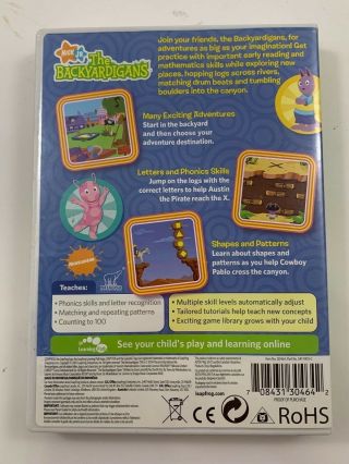 LeapFrog Leapster2 Learning System Green Console,  The Backyardigans Game 8