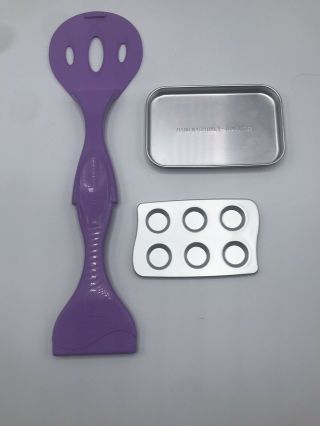 Easy Bake Oven - Rectangular & Cupcake Muffin Pan Spatula Replacement Purple