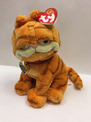 Ty Beanie Baby Garfield The Movie Plush Cat 2004 Retired Stuffed Animal Toy Tag