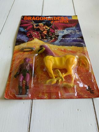 NOS RARE 1983 Dragonriders of the Styx Roozan w/ Action Figure Rider 80’s DFC 8