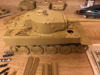 1/35 german tiger built Tamiya Parts Ready Too Paint Only 2
