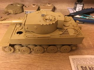 1/35 german tiger built Tamiya Parts Ready Too Paint Only 4