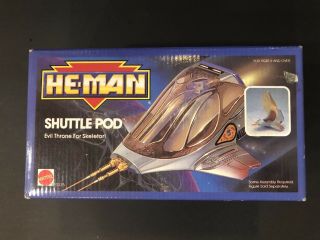 Vintage Masters Of The Universe He - Man Skeletor Shuttle Pod Nib Mattel 1989