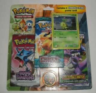 2007 Pokemon Turtwig Special Edition Blister Pack - X3 Ex Series Booster Packs