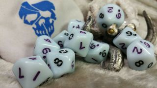 Promethean: The Created Dice Set - White Wolf - Onyx Path With Bag